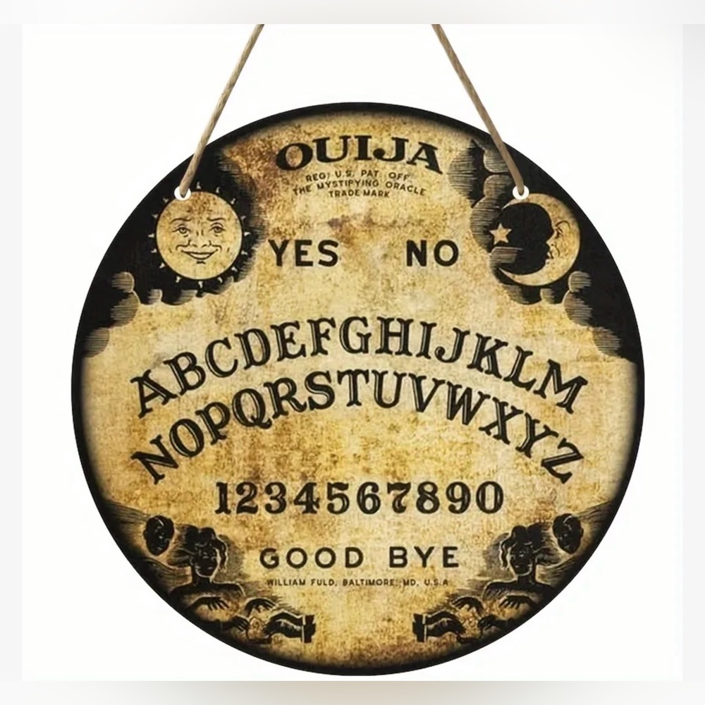 New Vintage Halloween Style Ouija Board Sign